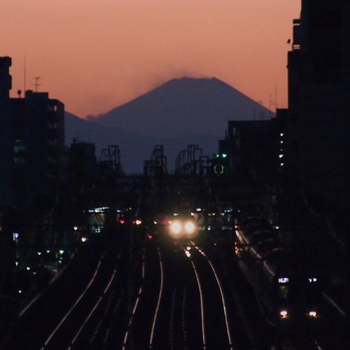 富士山夕景